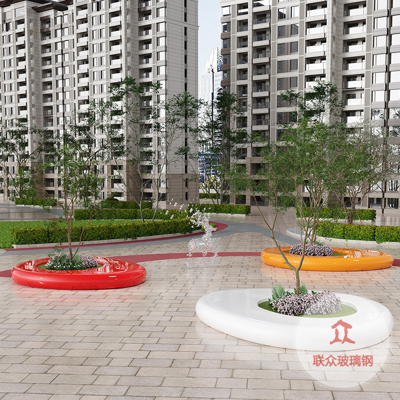 玻璃鋼商場(chǎng)休閑座椅定制戶外鵝卵石美陳坐凳雕塑樹池簡約創(chuàng)意凳子